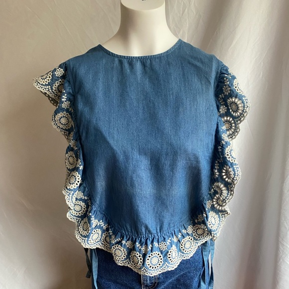 Brand new jeans top with details - Picture 1 of 15